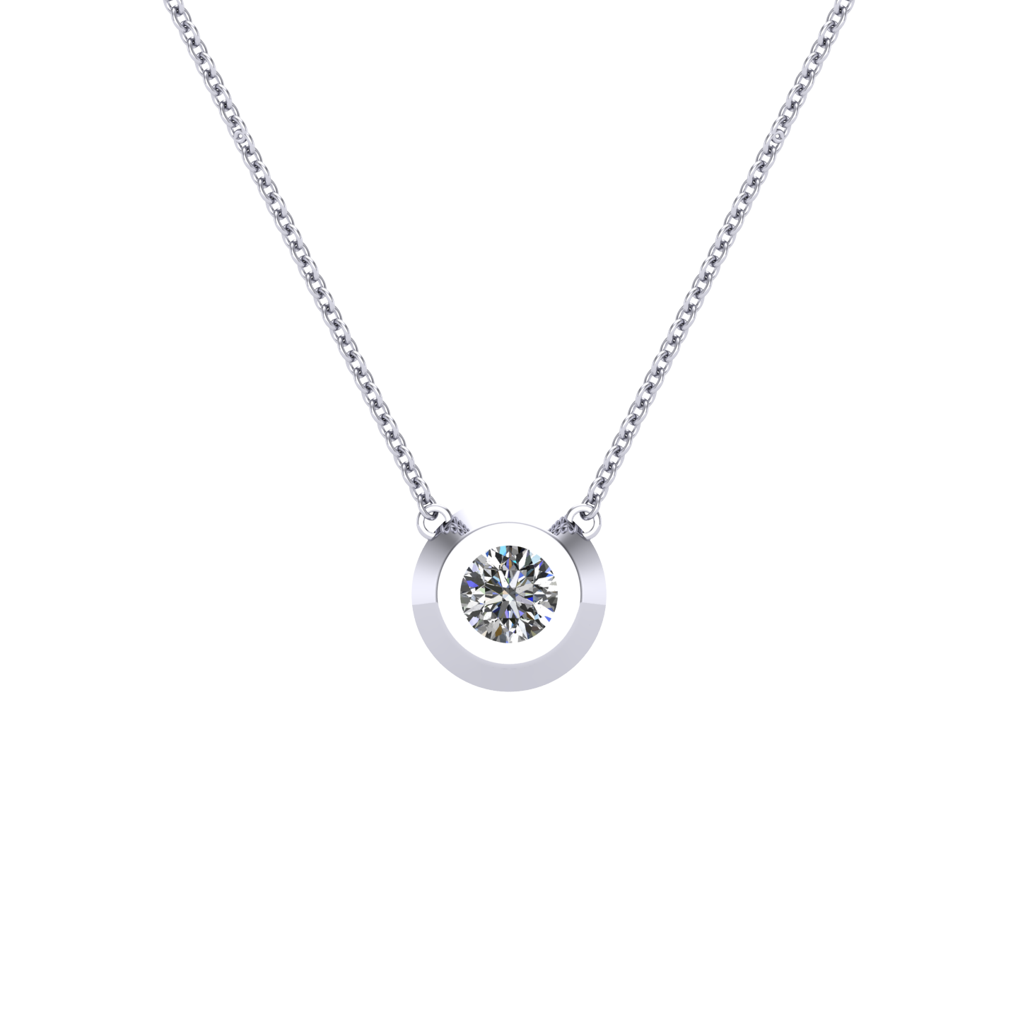 White gold birthstone on sale necklace