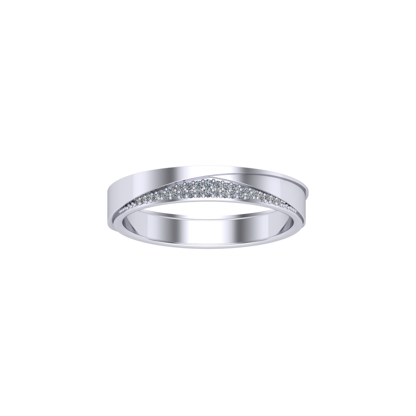 Ari Pave Diamond Wedding Ring For Women