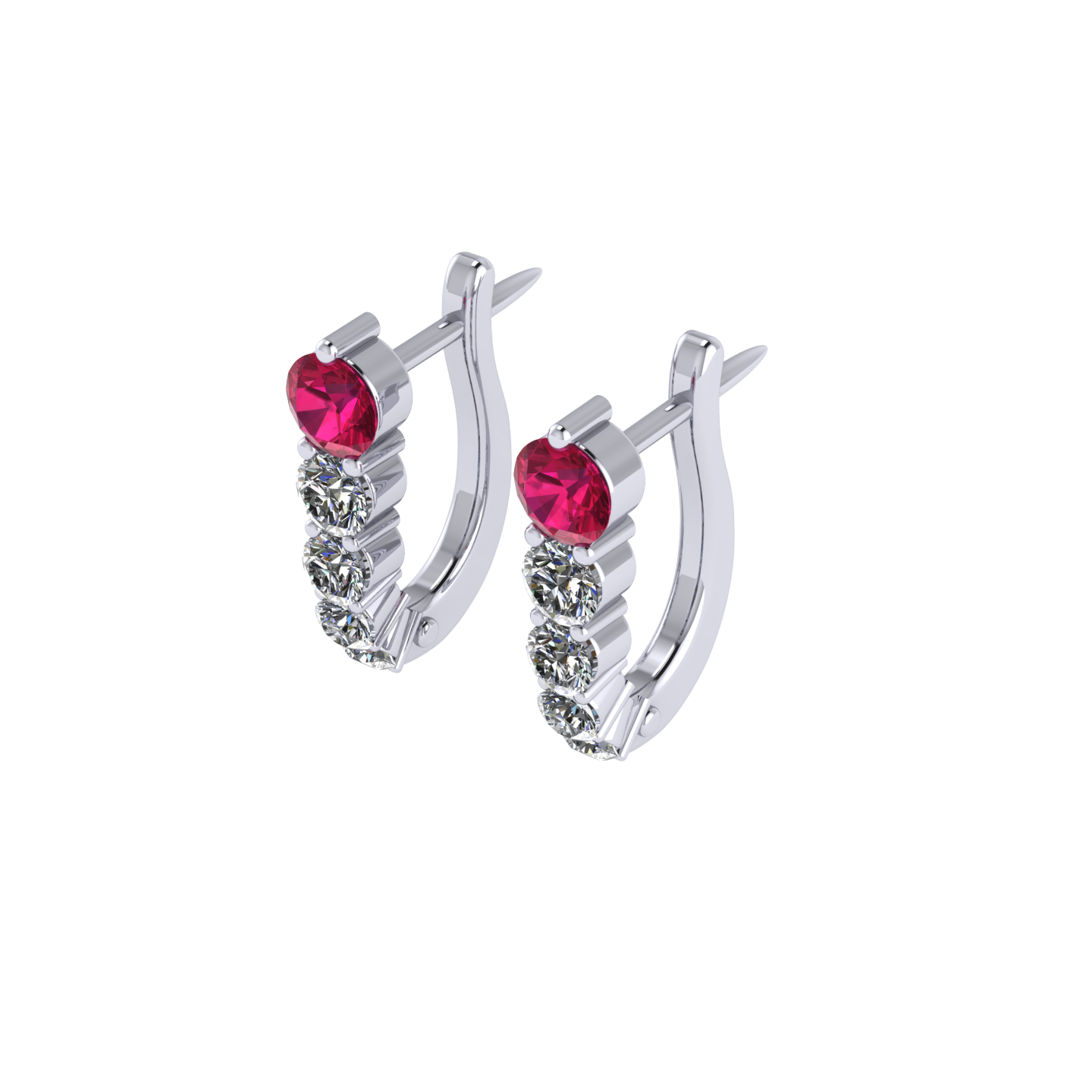 Garnet Birthstone Earrings - January Birthstone – Jennifer Cervelli Jewelry