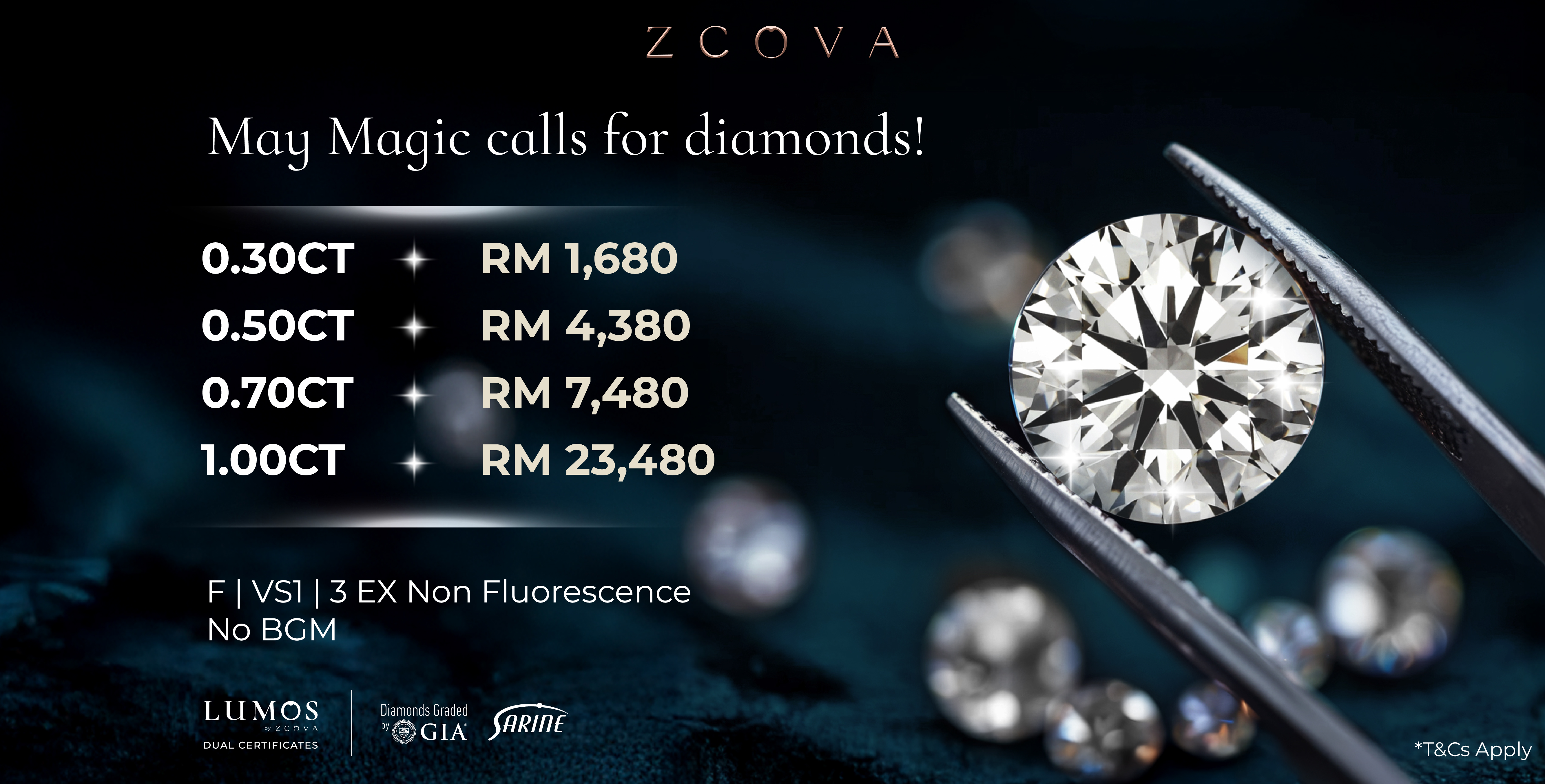 A Gift Like No Other : Natural Diamonds from only RM1680!