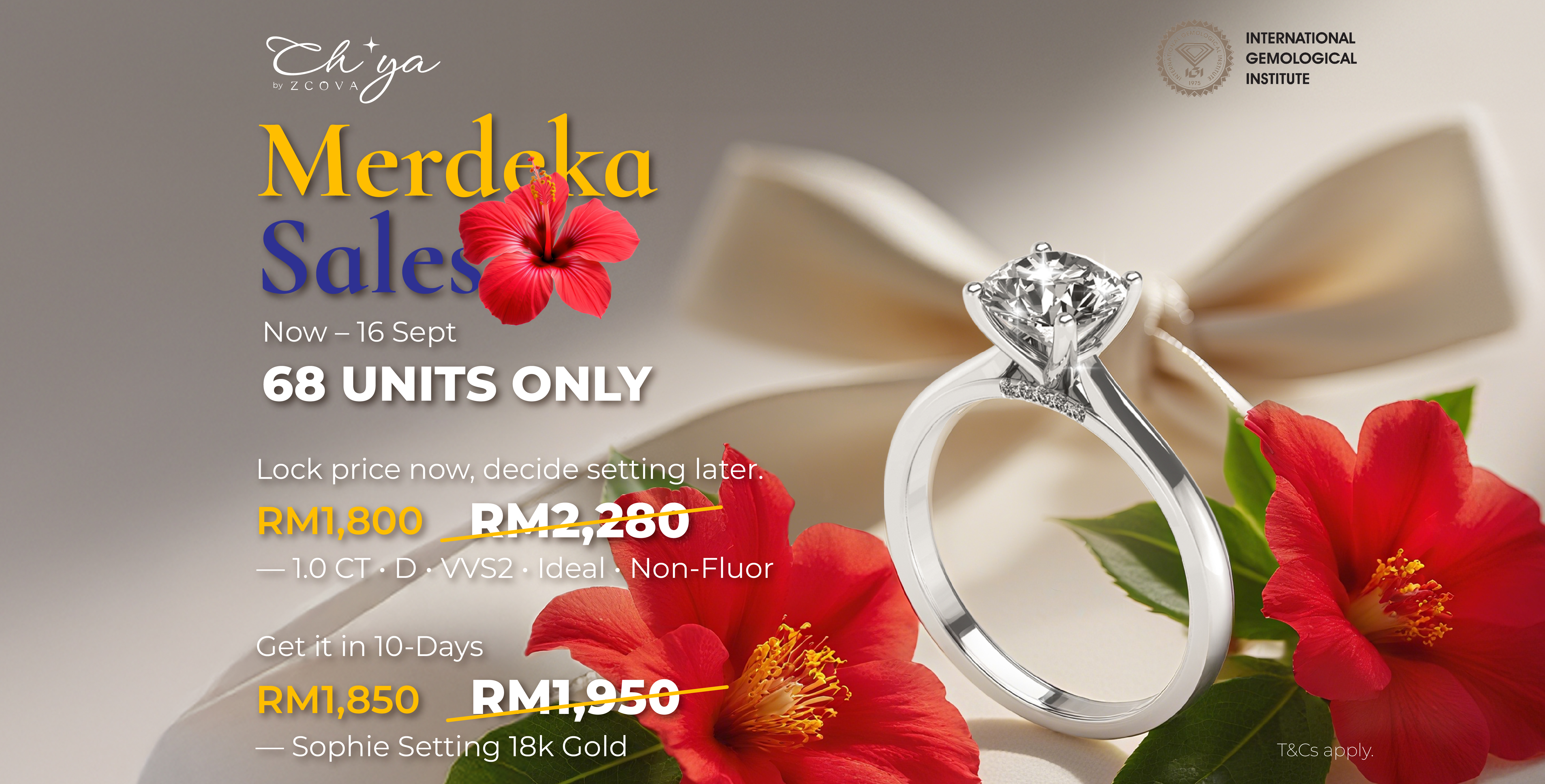 Selamat Hari Kemerdekaan ke-68! Enjoy Exclusive Deals!