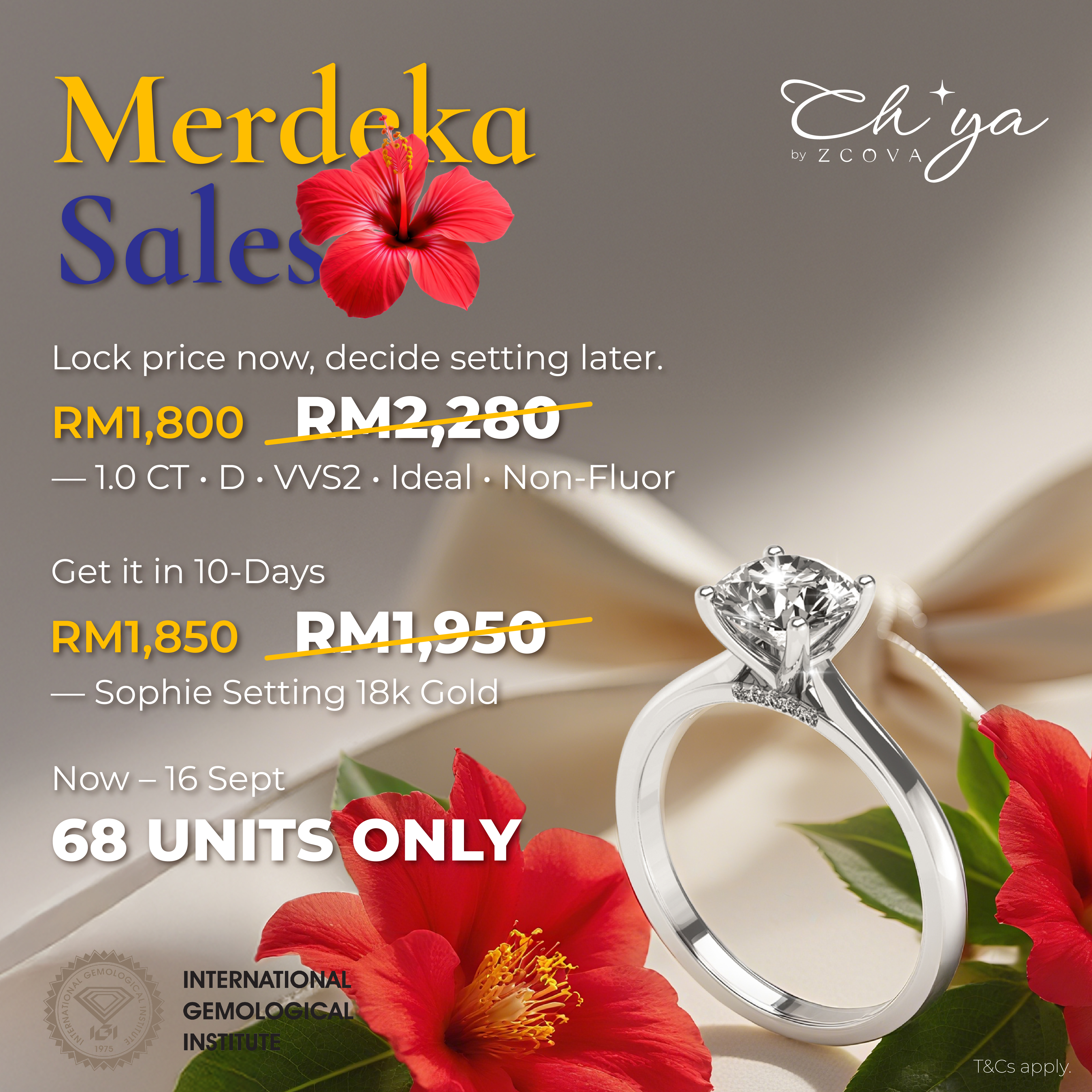 Selamat Hari Kemerdekaan ke-68! Enjoy Exclusive Deals!