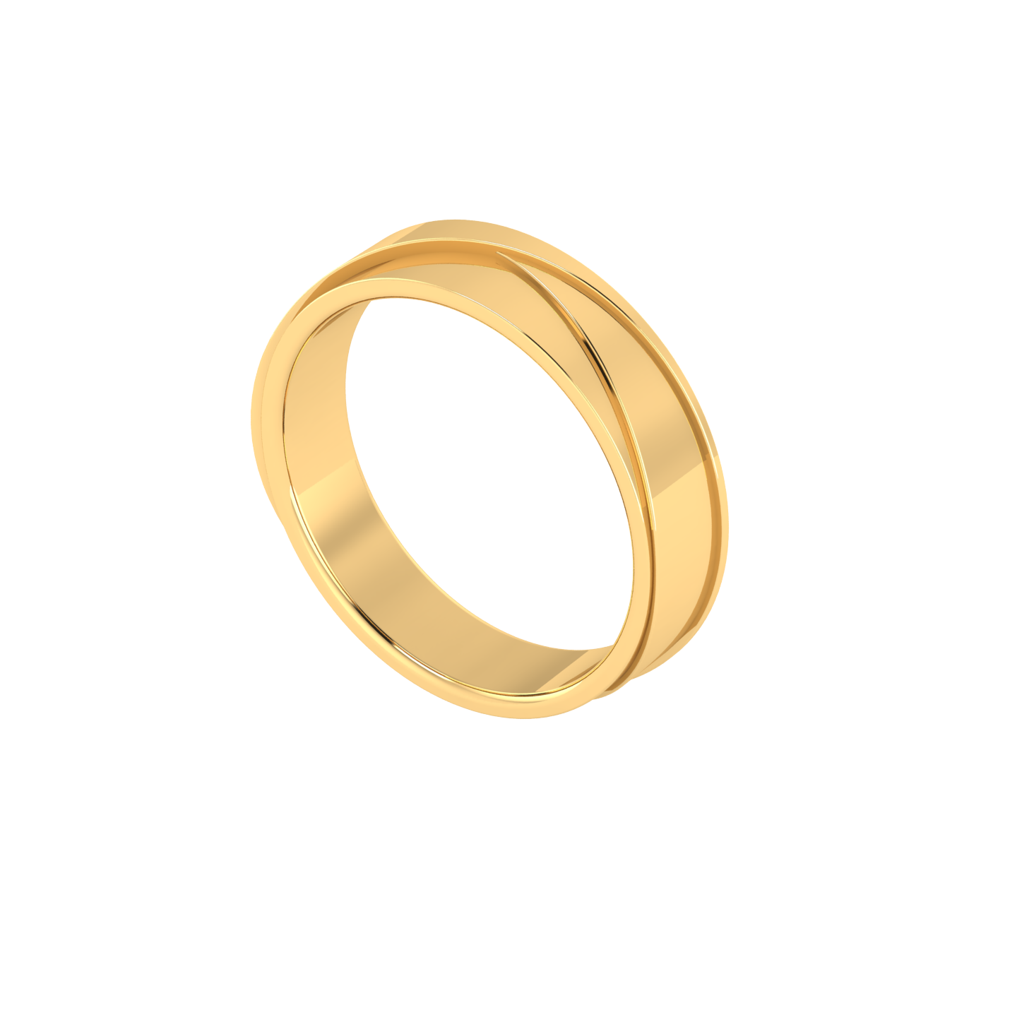 Ari Wedding Ring For Men in 18K Gold | ZCOVA